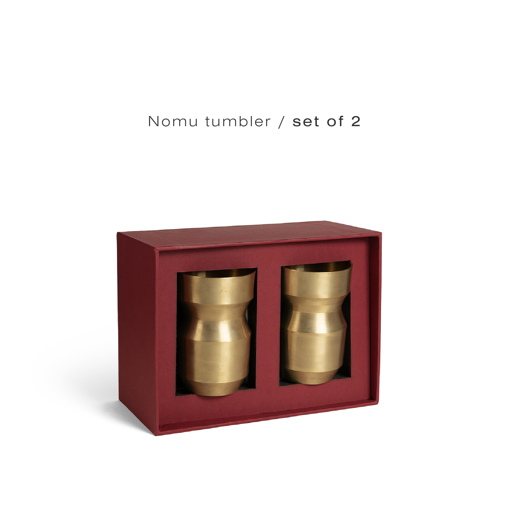 Nomu tumblers / brass